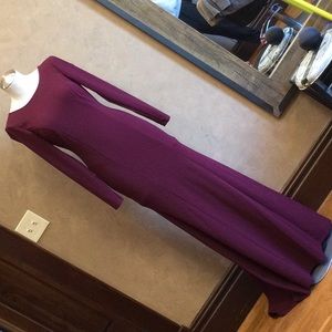 Deep burgundy NOT plum simple but elegant dress